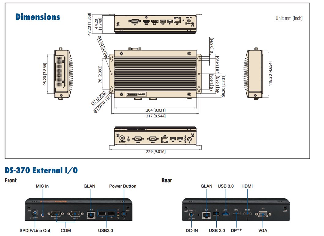 Advantech DS-370